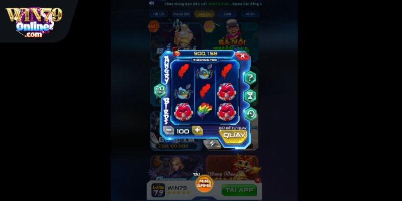 Game Angry Birds tại Slots Win79
