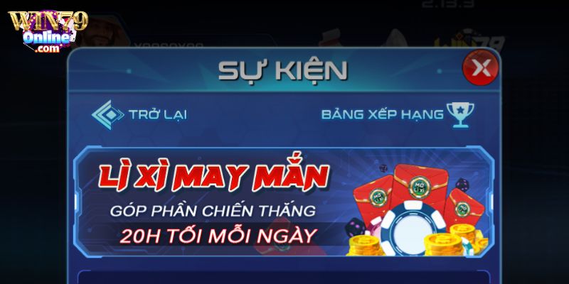 Lì xì may mắn tại Win79