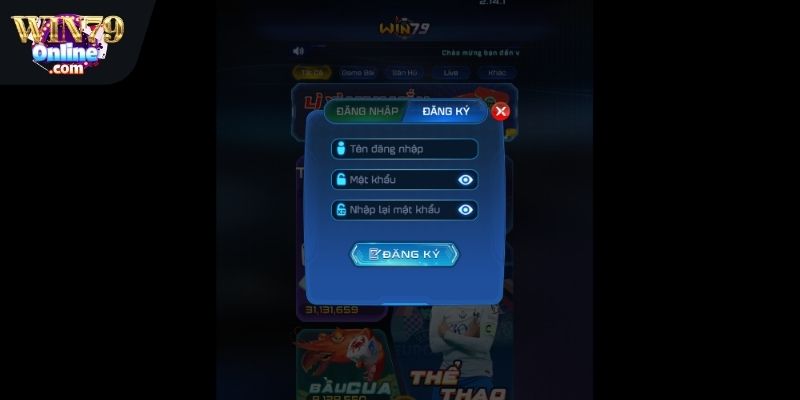 Quy trình đăng ký Win79
