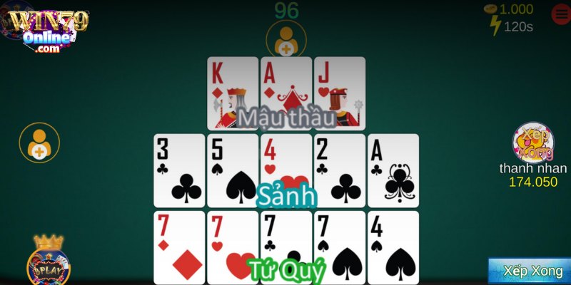 Tận hưởng game Mậu Binh