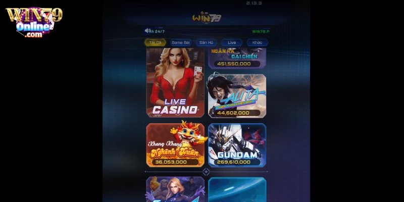 Truy cập Win79 chọn tải app